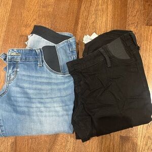 Isabel Maternity by Ingrid & Isabel Blue and Black Jeans